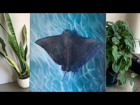 Stingray STEP by STEP | EASY Oil Painting Tutorial for Beginners
