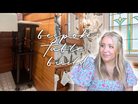 Cottage Bathroom Makeover Part 1: making an antique table