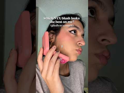 #giftedbynyxcosmetics which blush looks the best on me? #zfluencexnyxcosmetics #fyp #makeup #blush