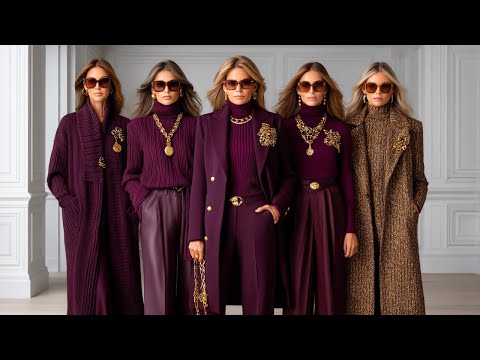 Winter Style for Women 40+ | Ralph Lauren Deep Plum & Warm Bronze Collection 2025/26