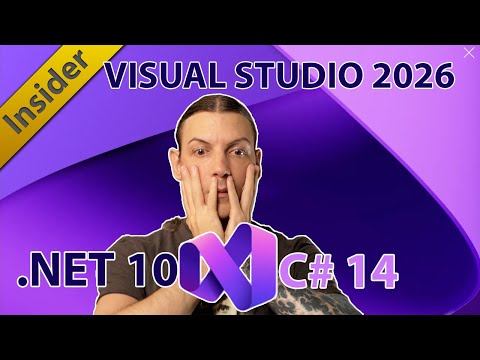 Visual Studio 2026 Insiders FIRST LOOK: .NET 10 RC1 & C# 14 Features!