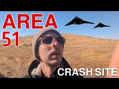 I Did Not Expect to See THIS in the Sky at AREA 51 | Moto Ride to a Plane Crash at the Border