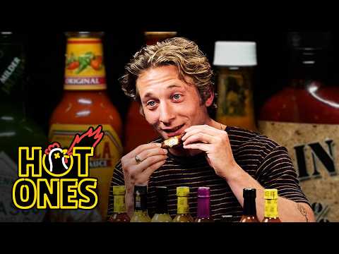 Jeremy Allen White Embraces Chaos While Eating Spicy Wings | Hot Ones