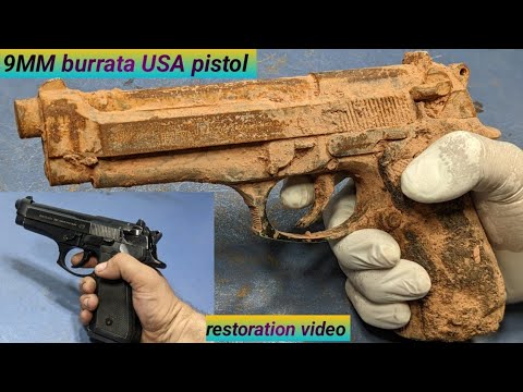 9MM Baretha USA  pistol Restoration Gun restoration