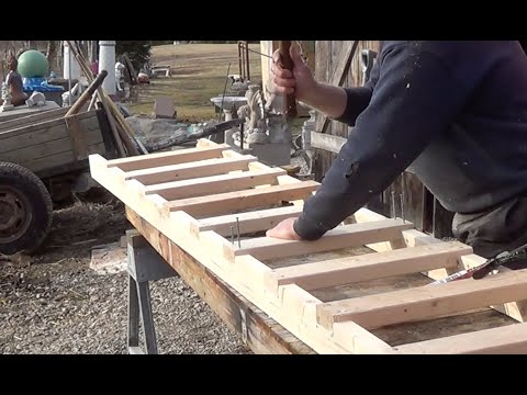 DIY - How to Build a 10' Wooden Ladder Cheap & Easy