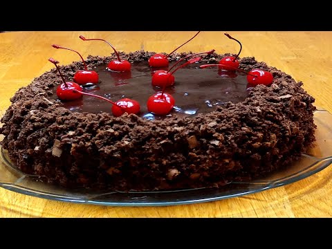 ТОРТ П'ЯНА ВИШНЯ  - ШОКОЛАД,КРЕМ І ВИШНЕВА МАГІЯ!  DRUNKEN CHERRY CAKE