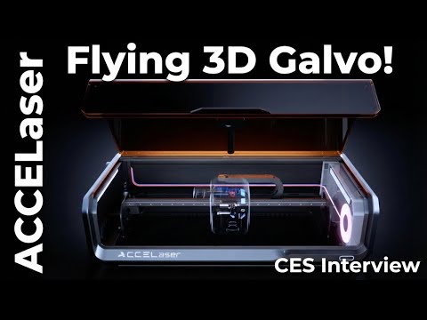 Flying 3D Galvo Laser! The Accelaser HD1 at CES 2026