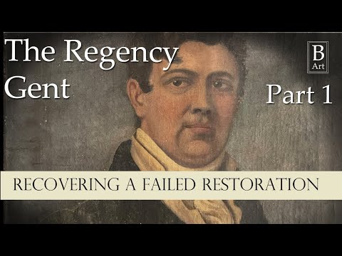 The Regency Gent - The recovery of a failed restoration Part 1 #paintingrestoration #artrestoration