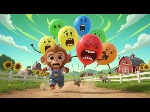 Monkey Cartoon The Bubble Beast on the Farm