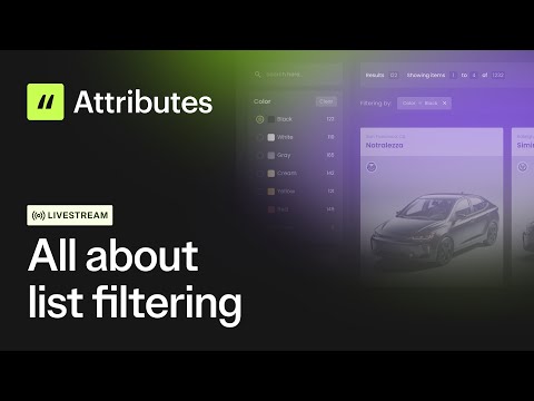 All about list filtering | Learn the new Finsweet Attributes v2