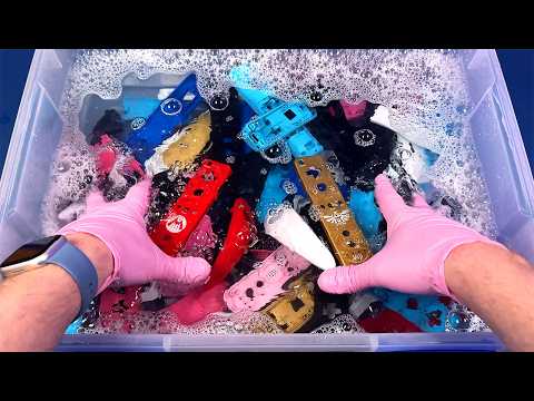 Cleaning a PILE of Wii Controllers - How Many Will Work?