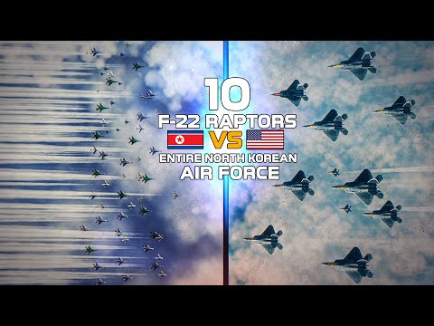 F-22 Raptor | Capability Of A Raptor WALL Vs The Entire North Korean Air Force | DCS |