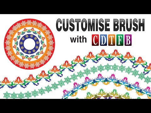 Create Customize Brush in corel draw x7 with: cdtfb