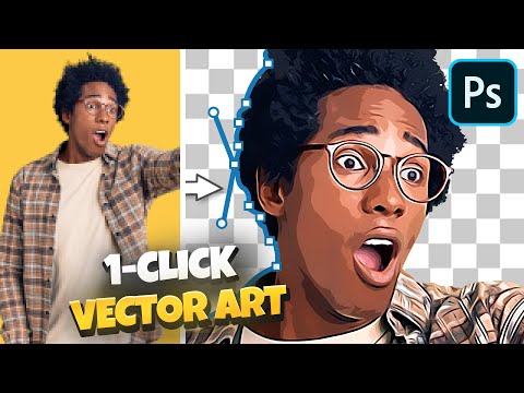 How to Make Vector Art Effect (REAL VECTOR) - Photoshop Tutorial