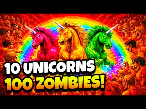 Can a Zombie Horde Beat 10 Unicorns?