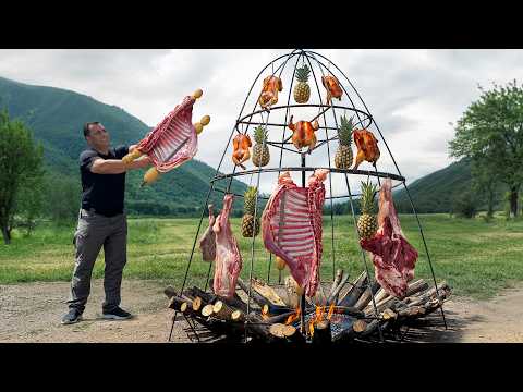 This Churrasco GRILL Makes Meat EXTREMELY Juicy and Smoky!🔥