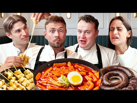 British Chefs try Korean Street Food for the first time! (ft. Fallow)