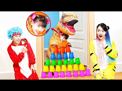 Anh Trai Làm Đổ Tháp Cốc Của Vy Vy Rồi!😍 Hãy Yêu Thương Nhau Nhé!!!