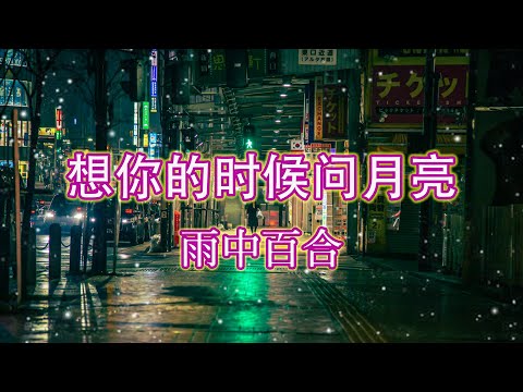 雨中百合 《想你的时候问月亮》 KTV 导唱字幕 (备有伴奏视频)