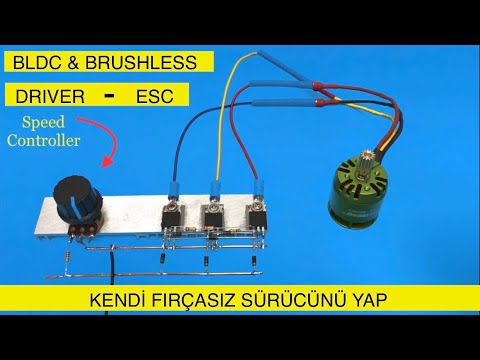 BRUSHLESS BLDC MOTOR ESC CONTROL CIRCUIT CONSTRUCTION - BRUSHLESS MOTOR DRIVE