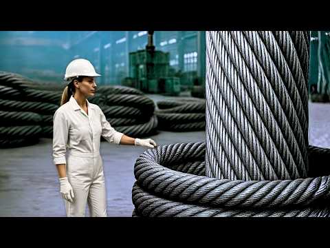 Cómo se fabrica los ALAMBRES de ACERO ¡lo suficientemente FUERTES para puentes!