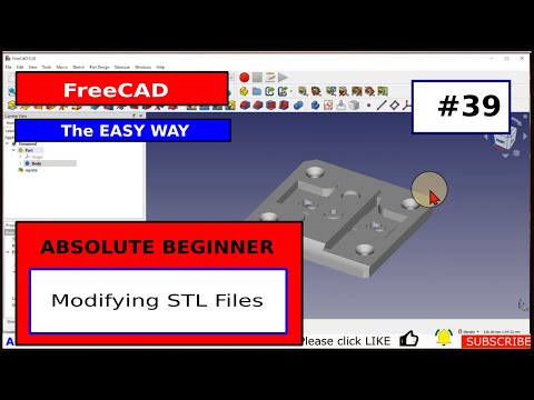 FreeCAD Beginner #39 Modifying STL Files - You won't believe what you can do!