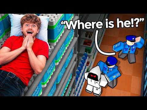Surviving 100 NIGHTS in ROBLOX MEGA STORE..