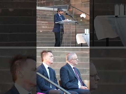 Albanese's feeble reaction to Rabbi Elton's speech