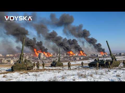 Hantaman Super Berat! 2S4 Tyulpan Rusia di Medan Perang Ukraina