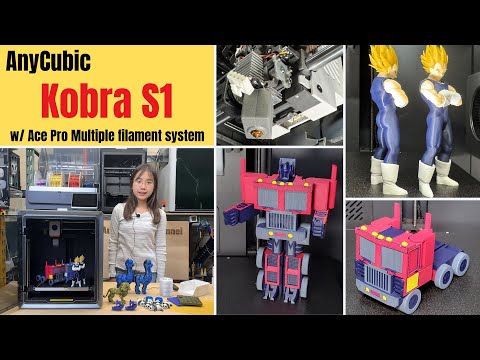 AnyCubic Kobra S1 with ACE Pro Multiple filament system & filament dryer
