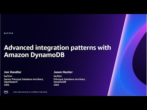 AWS re:Invent 2023 - Amazon DynamoDB zero-ETL integration with Amazon OpenSearch Service (DAT339)