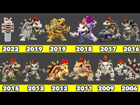 Evolution of Dry Bowser Game Graphics In Nintendo Games (2006-2025)