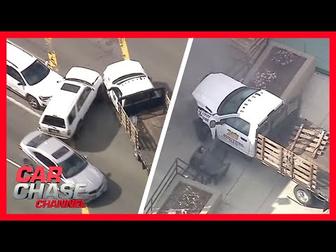 FULL CHASE: Dangerous police chase of stolen truck ends with multiple crashes | Car Chase Channel