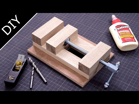 【Simple & Smart】Make a Wooden Vise - Drill Press Vise
