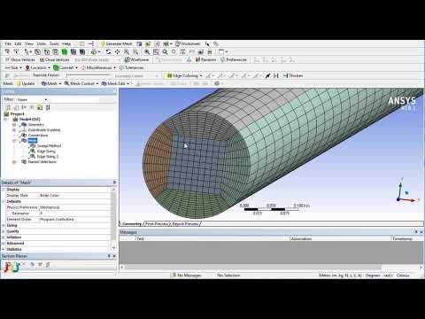 ANSYS Workbench Tutorial | Hexa Meshing Tutorial Part IV of IV
