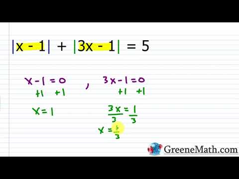 Solving Advanced Absolute Value Equations