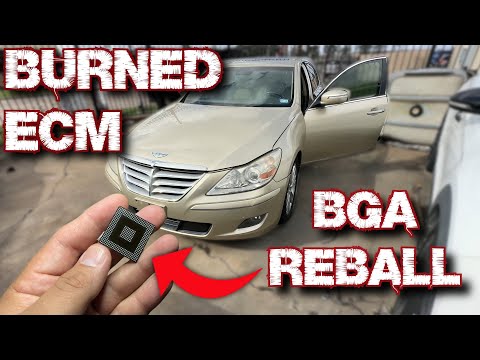 HYUNDAI GENESIS BURNED ECM / NO COMM / BGA CHIP REBALL