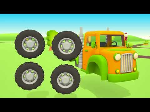 Car Cartoons for Kids: Leo the Truck and Street Vehicles. Learn Numbers, Colors & Shapes