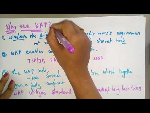 Wireless application protocol  | WAP | MC | Mobile Computing | Lec-19 | Bhanu Priya