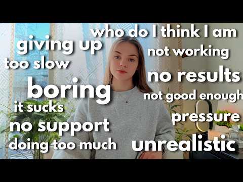 how to stop GIVING UP on your goals and ACTUALLY stay consistent