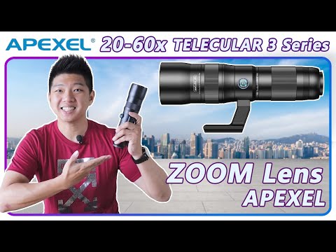 3rd Generation Zoom!! APEXEL 20-60x Telecular 3 Series Telephoto Lens Kit - Unboxing & Review