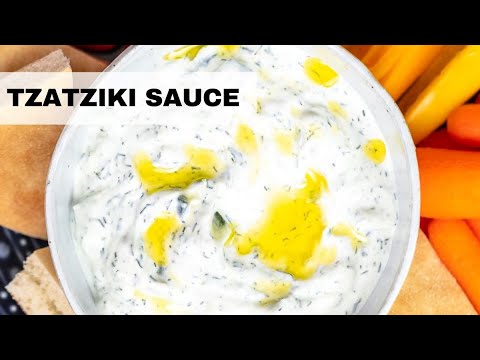 Easy Tzatziki Sauce Recipe | How to make Tzatziki