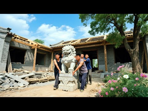 🏮​Renovated a beautiful Chinese-style courtyard for my parents!#house #renovation#building