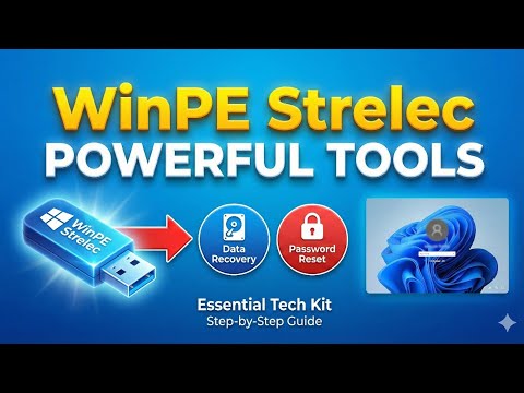 How to Fix Windows Using WinPE Strelec | Password Reset + Data Recovery (2025 Guide)