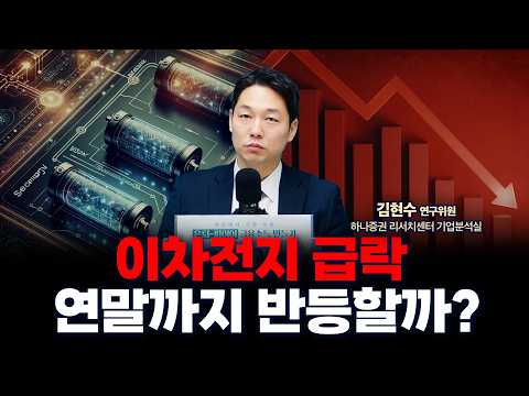 LG에너지솔루션, 삼성SDI 하락, 연말 주가 전망은? | 하나증권 리서치센터 기업분석실 김현수 연구위원 [글로벌 인터뷰]