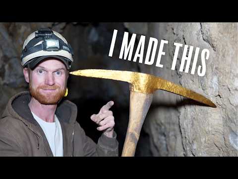 I Made A Golden Pickaxe Using Minerals From My Mine!