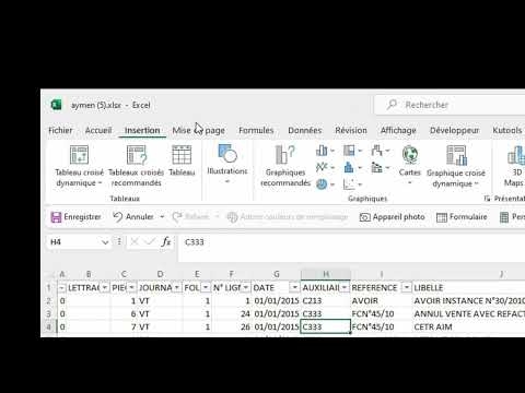 ✅Analyse et lettrage des comptes @aymenexcel1937