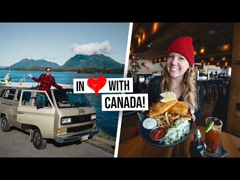 Vintage Camper Van Road Trip Across VANCOUVER ISLAND! Tasty Food, Epic Wildlife + WE BROKE DOWN ๐ณ