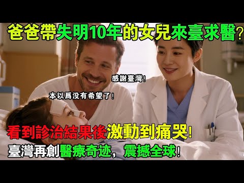 法國爸爸帶失明女兒來臺求醫，結果激動到痛哭感謝臺灣！背後是…