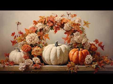 Fall wreaths | autumn art screensaver | Samsung Frame TV | Smart TV art | Thanksgiving table decor